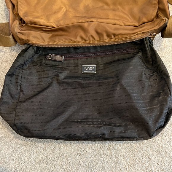 Prada Brown Nylon Vela Sport Messenger Bag - Picture 16 of 16